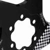 20300CMm Floating Disc Six     Mountain Bike Brake Disc Cycling Accessory(blacksilver )