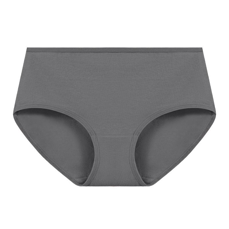 New Plus Size European & American Style Mid-Low Waist Cotton Women's Briefs