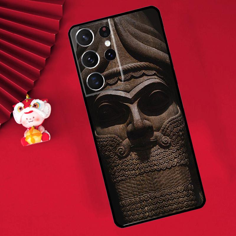 

Assyrian Lamassu Winged Bull Case For Samsung Galaxy S24 S23 Ultra S22 Note 10 Plus Note 20 S9 S10 S21 FE S20 FE Cover Galaxy S23Ultra