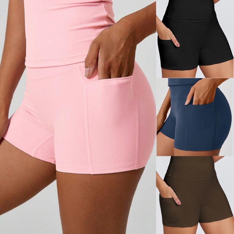 New Suit Quick-drying Yoga Suit Shorts Fitness Belt Pocket Outdoor Running Sports Women