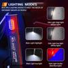 Portable EDC LED Work Light Magnetic Rechargeable Red Blue Emergency Flash Light Super Bright Outdoor Safety Repair Flashlight