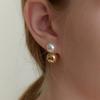Primaute Pearl&Ball earring
