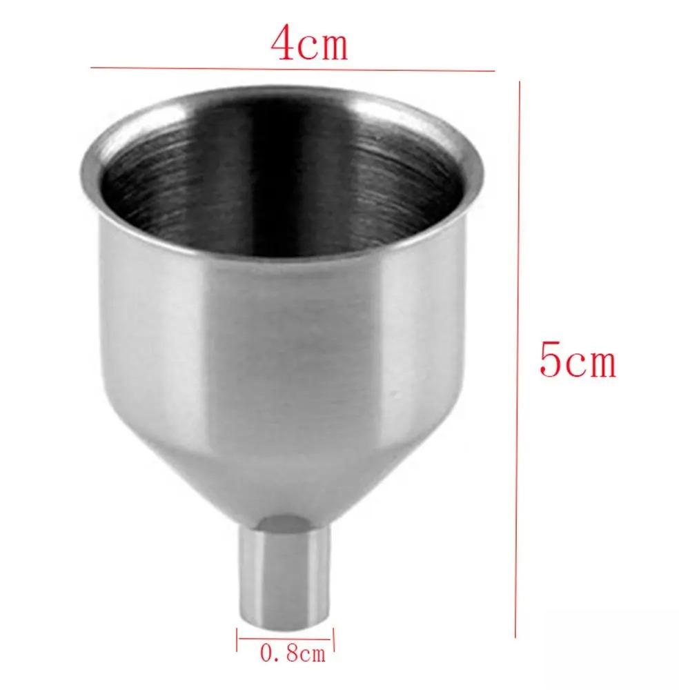1pc Stainless Steel Mini Funnel Wine Funnel Small Mouth Fill Hip Flask Kitchen Filling Wine Liquid Bar Kitchen Tool Canning