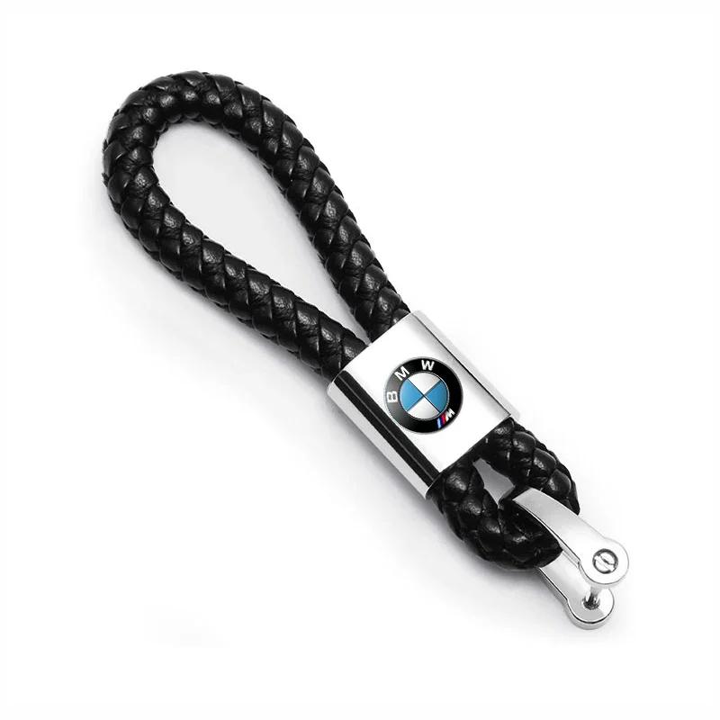 BABX1 New Hor 2025 2025 New Car Logo Metal Keychain Nylon Braided Rope Key Ring For BMW 4 Series F32 F33 F36 M4 420d 420i 425d 430i 43