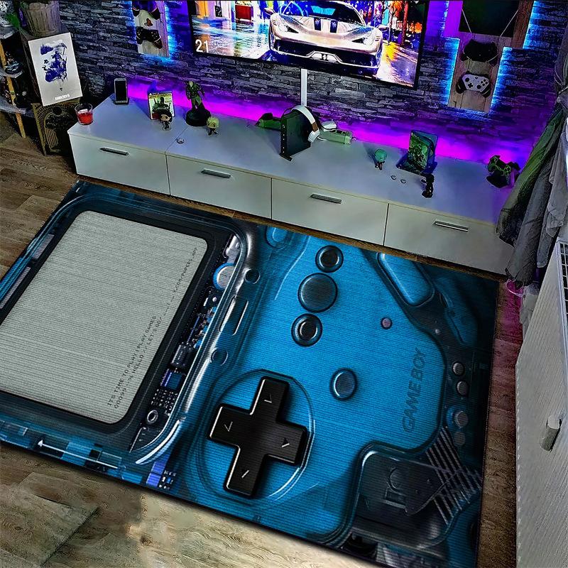 

3D игровой автомат ковер игровая комната полностью украшенный дом гостиная спальня кровать одеяло кристалл бархатный напольный коврик 40x60cm 16x24inch