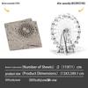 All-Metal Stainless Steel 3D Ferris Wheel DIY Puzzle Toy