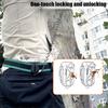 NEW Tool Bag Belt with Quick-hanging Buckle Self-locking Hook Anti-drop Repair Tool Pouch Portable for Woodworking Electrician