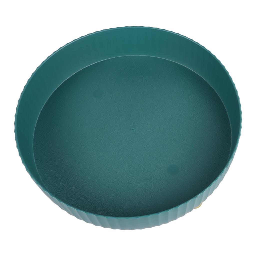 Rotatable Storage Tray Plastic Large Capacity Rotating Organizer Tray Desktop Rotatable Tray for