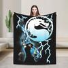 Mortal Kombat Ice Warrior Sumie Blanket  Soft Warm Aesthetic Plush Throw Blanket For Couch Chair Bed Flannel Bedspread Bed Cover