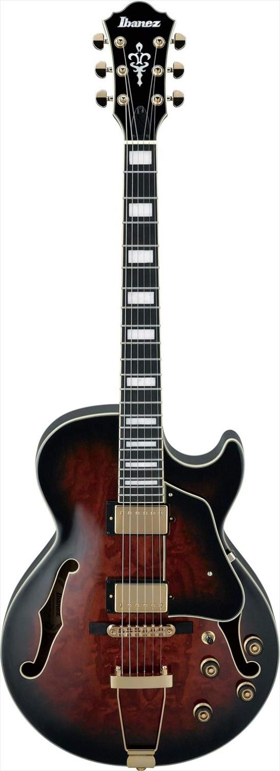 

Ibanez Artcore Series Full Hollow Guitar [Dark Brown Sunburst] AG95QA-DB