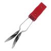 Metal+Plastic Musical Spoons Silver+Red Folk Instrument  For Music Enthusiasts