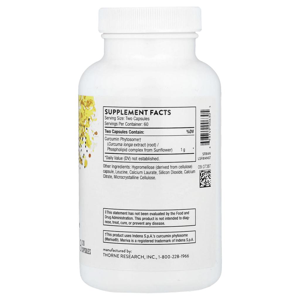 Curcumin Phytosome, 1,000Mg, 120 Capsules