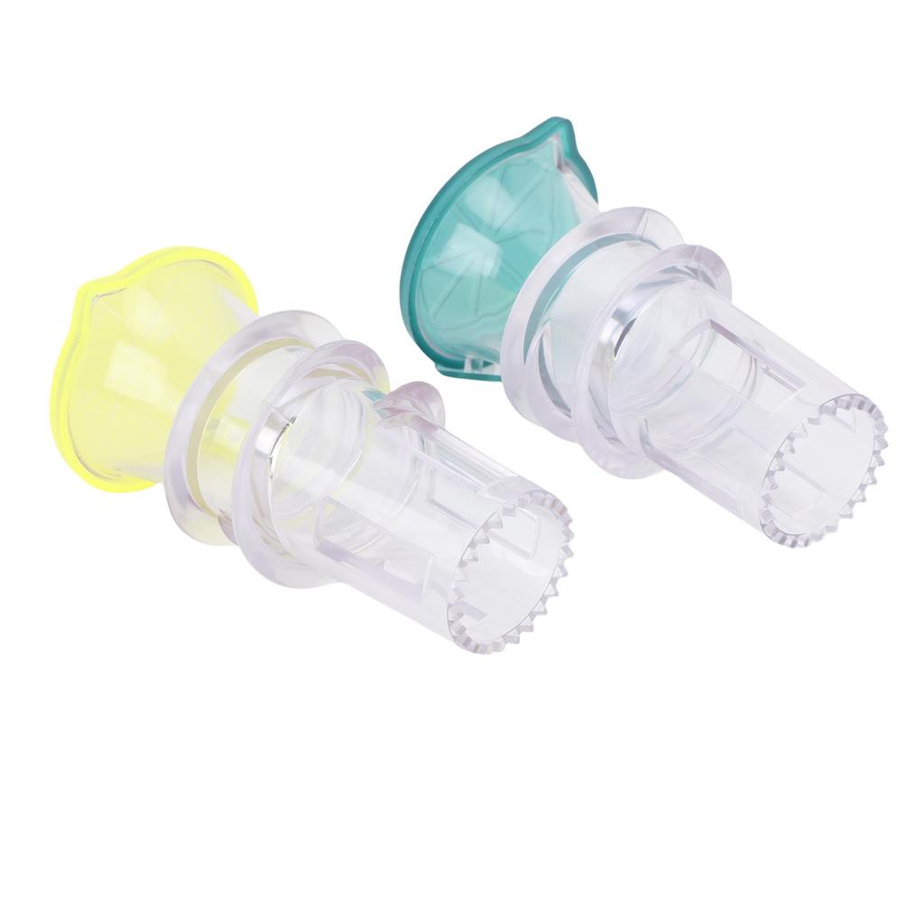 2PCS Screw Top Lemon Squeezer PP Portable Mini Manual Lemon Juicer Squeezer Orange Press with Lid for Seasoning Cooking