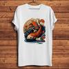 Lucky Koi Carp Fish Funny TShirtshomme White Casual Short Sleeve Oneck Tshirtsnoglue Breathable Printunisex Tee
