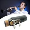 Portable Clarinet Saxophone Mouthpiece Set Black Clarinet Mouthpiece with Caps Ligature Reed for Beginner Student