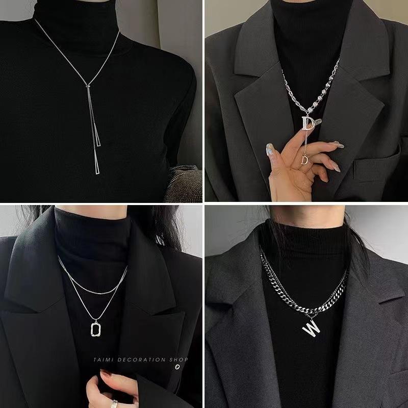 Light luxury niche necklace for women, 2024 new trendy long design sweater chain, autumn and winter high-end feel, elegant match