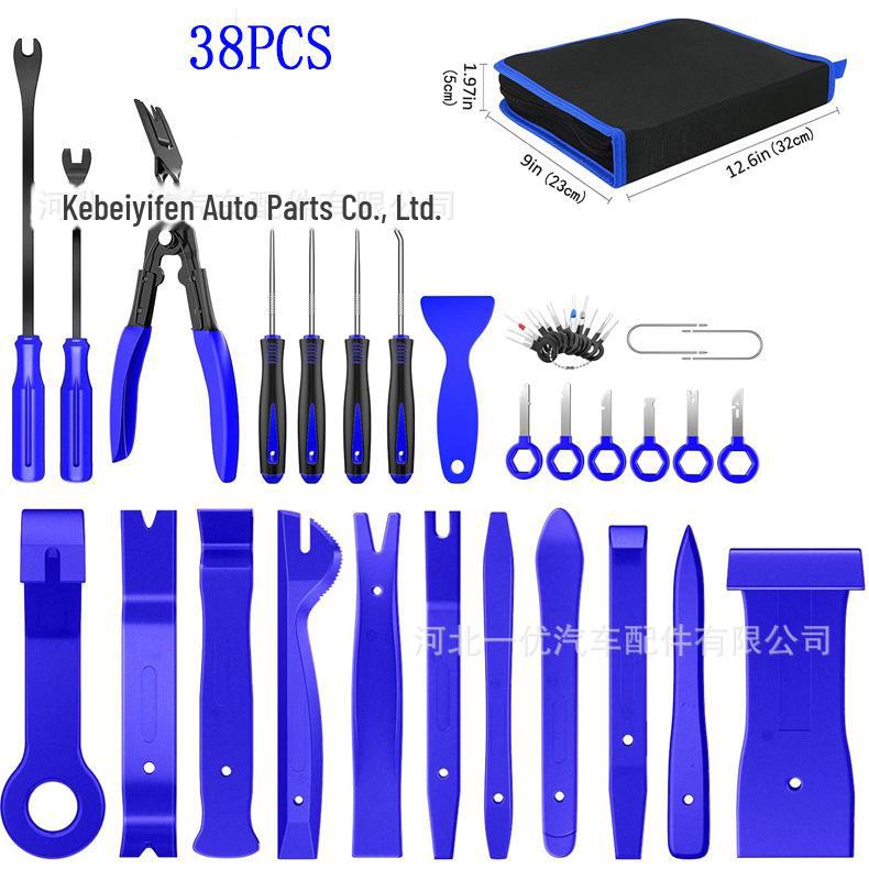 Zestaw narzędzi do demontażu urządzeń audio o wielu rozmiarach: Zestaw 3-25 szt. narzędzi do naprawy i modyfikacji wewnętrznych paneli samochodowych