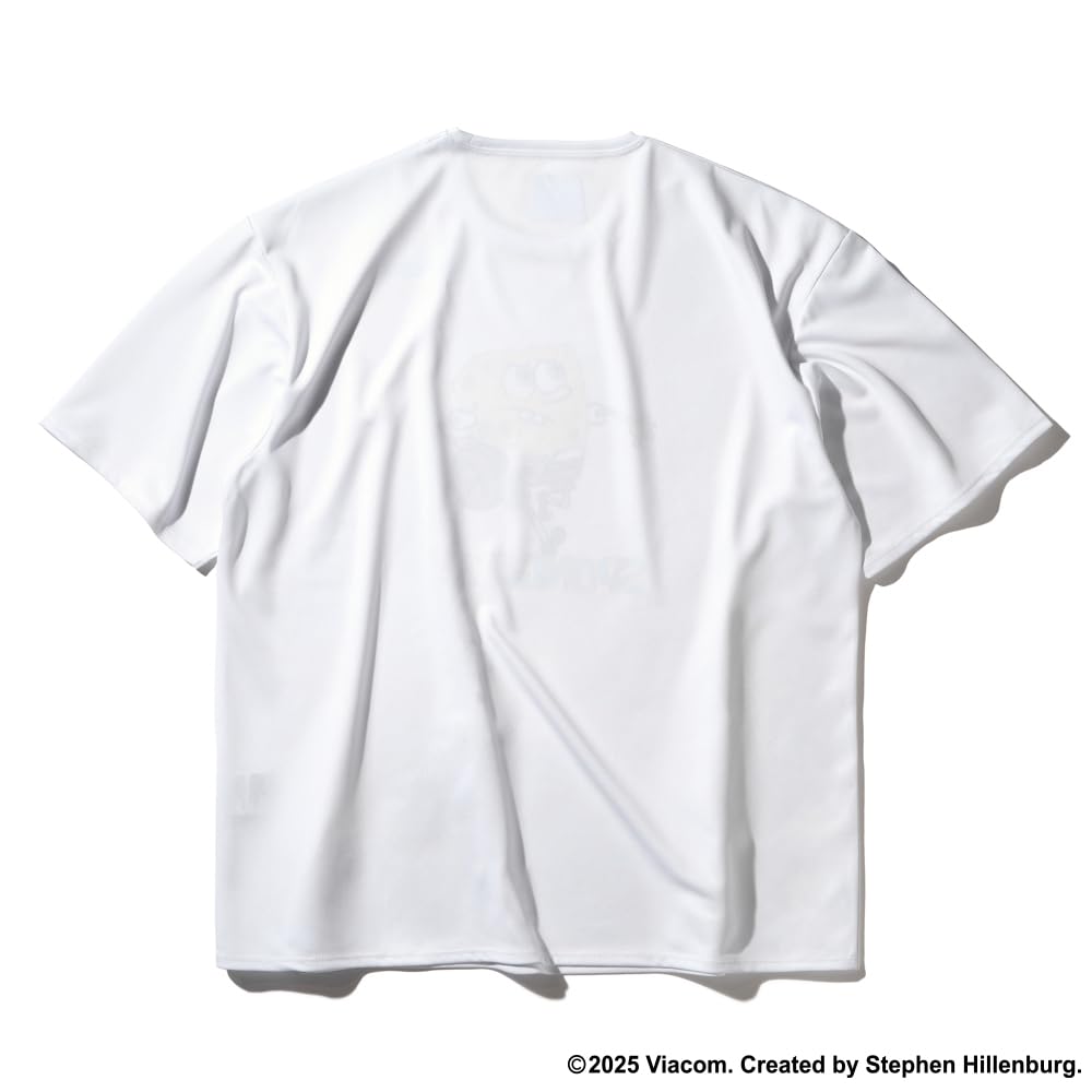 SPALDING SpongeBob SquarePants Dribble T-Shirt, White, Medium, SMT25045S