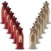 12Pcs Burlap Wine Bags Wine Gift Bags for Christmas Wedding Birthday Multicolor Wine Bottle Bags with Drawstrings Tags&Ropes