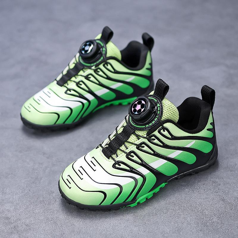 New children's football shoes boys and girls broken nail non-slip sneakers student competition breathable football shoes