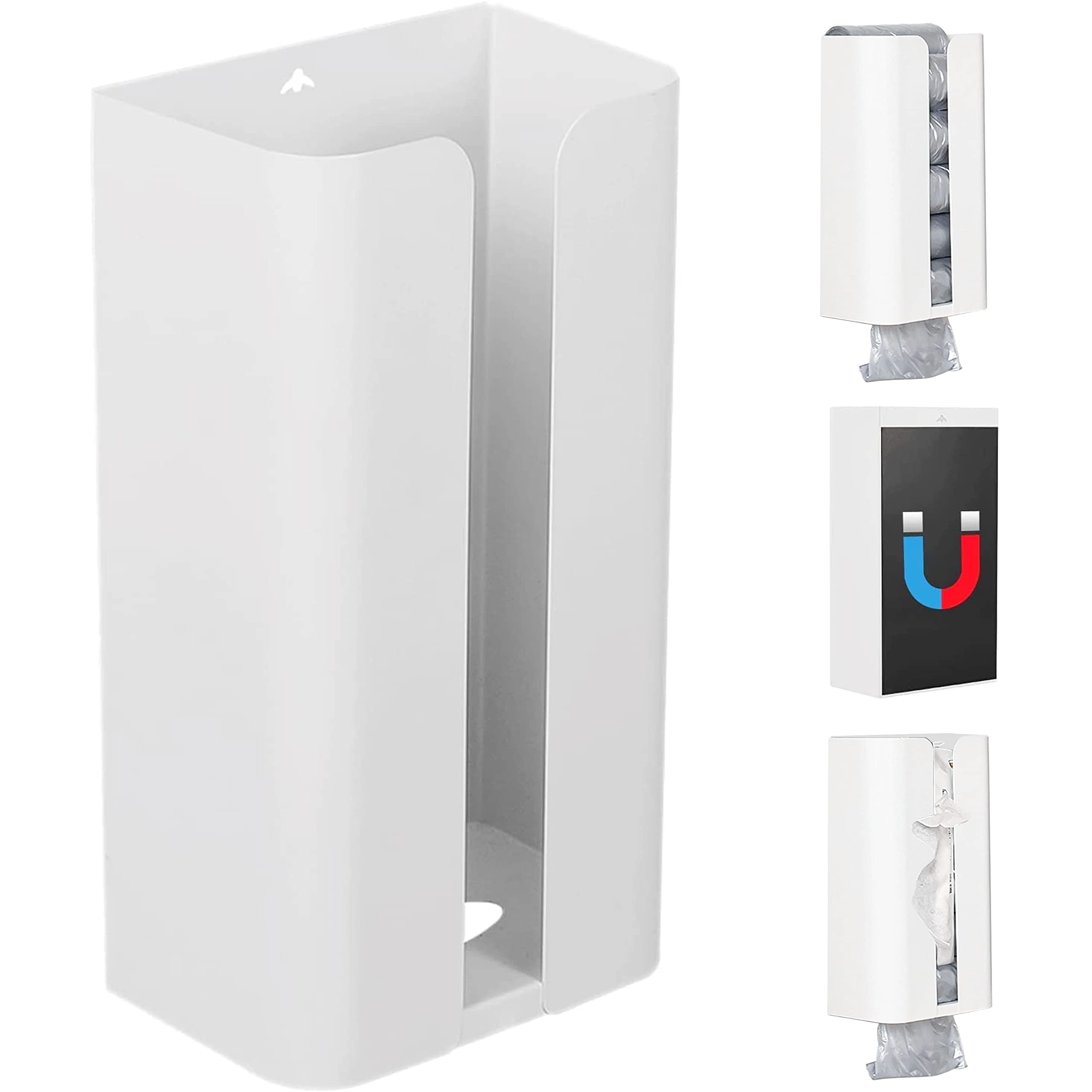 

Магнитный пакет для мусора из ткани Магнитная ткань Магнитная бумага Магнитное бумажное полотенце Открытый настенный держатель для салфеток Рядом со стиркой Рядом с IDEA PLAZA Магнитная ткань белый