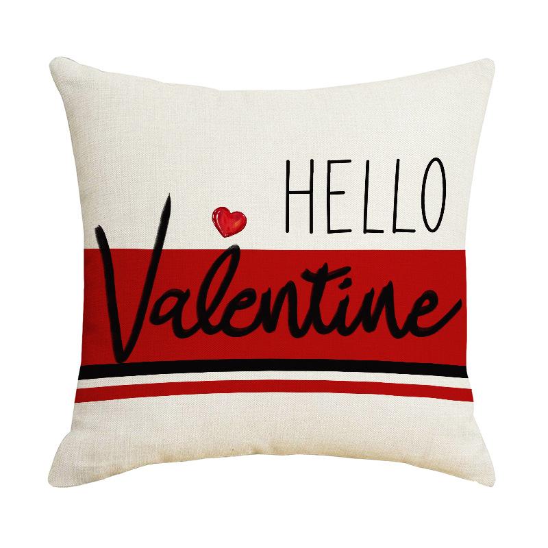 New Valentine's Day Pillow Case Couple Home Sofa Living Room Pillow Case Cushion