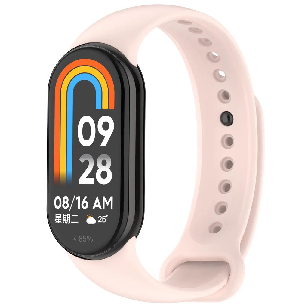 Colour Silicone Strap for Xiaomi Mi Band 10/9 Soft Sport Replaceable Wristband for Xiaomi Mi Band 8/9/10 Original Official Strap