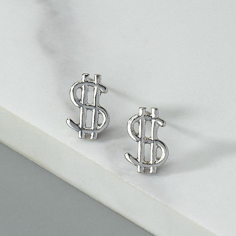 

Korean Style Fashion Letter Stud Earrings - Unisex Niche Design