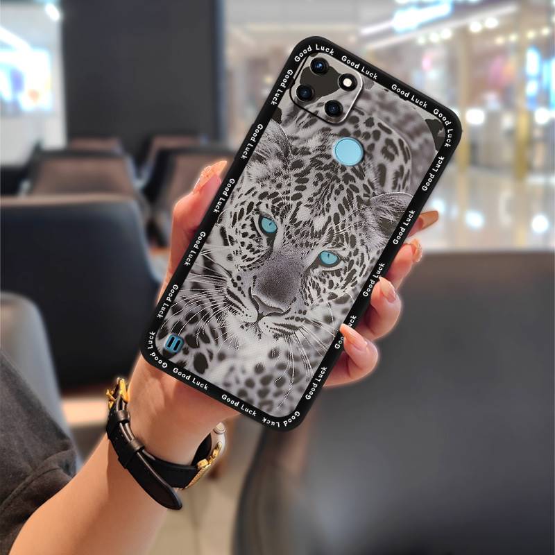 Cute Silicone Phone Case For OPPO Realme C21Y/C25Y TPU Full Wrap Graffiti Fashion Design Back Cover Shockproof Durable