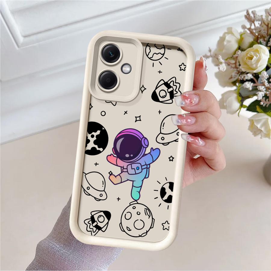 Cute Astronaut Phone Case for Xiaomi Redmi Note 11 Pro 5G 12S 11S 12 13 11 Pro Plus 10S 10 Pro 13 5G Capa Coque Cover