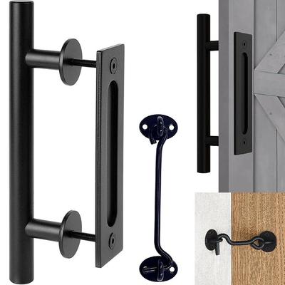 30mm 12inch In Length Gate Pull Set Wide Application Home Decoration Indoor Outdoor Use Suits Various Doors Comfortable Touch