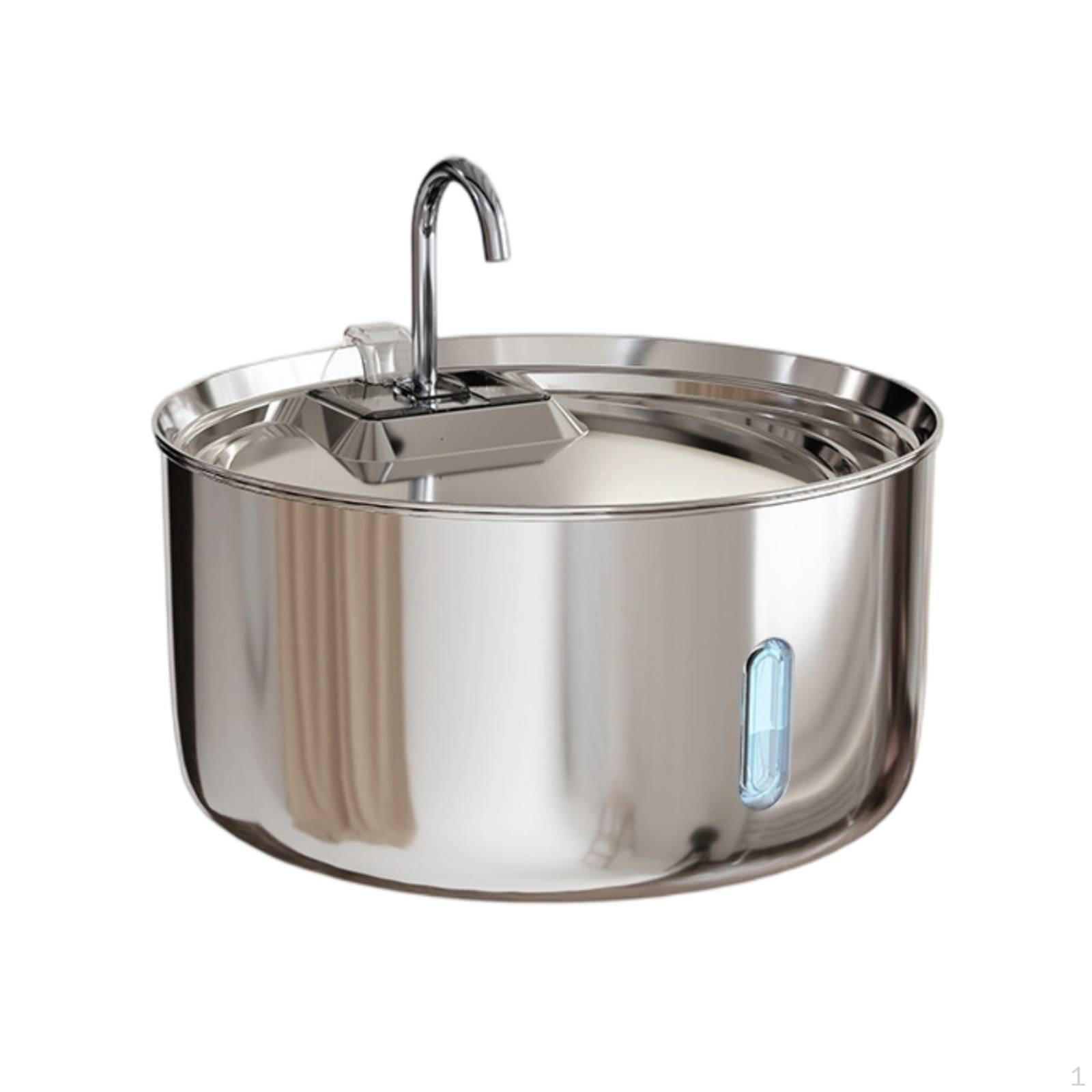 Seven Liter Large Capacity Pet Water Dispenser Circulating Cleaning Component Stainless