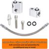 Throttle Body Bypass Hose Kit for GM LS Engines, 3-Bolt DBC/DBW, Gen 3 Coolant Crossover Steam Tube, Stainless Steel Braided Vent Hose, Compatible