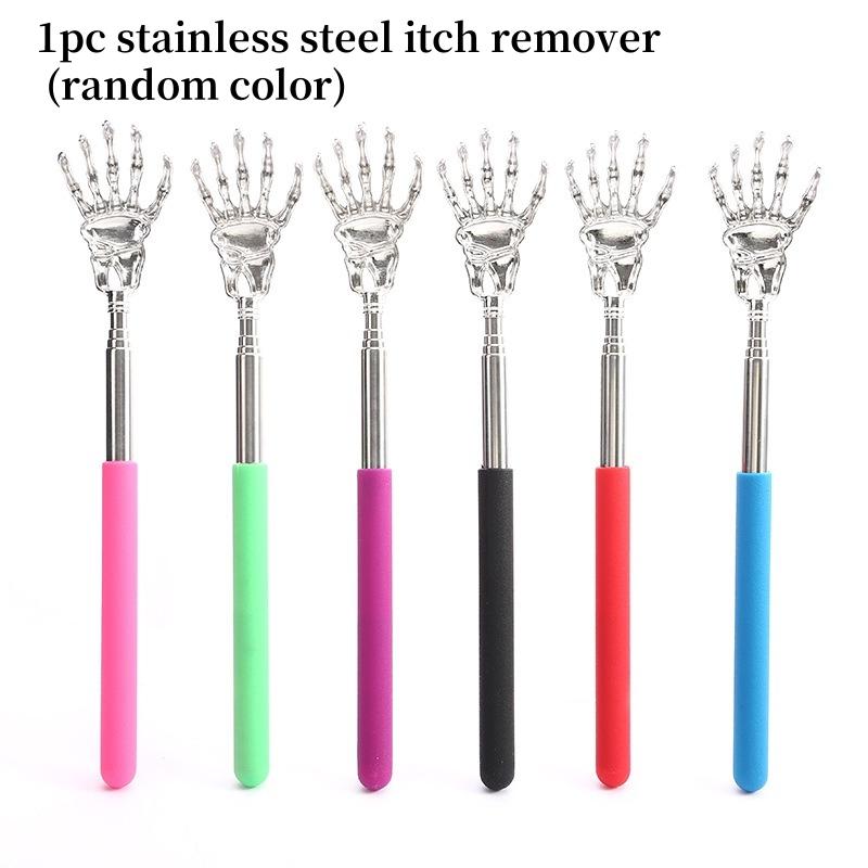 

Cat Telescopic Teaser Wand Retractable Scratch Comb Tickle Scratcher Handy Interactive Play Toy for Cats Dogs (Random Color)