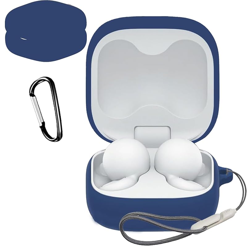

For SONY sony LinkBuds Fit (WF-LS910N) case Cover [HNWEIWEI] for silicon storage case convenience With carabiner trip lightweight protective cover