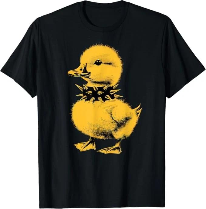 Рокер Утка Панк Метал Рок-н-ролл Музыка Малыш Дети Мальчики Футболка 140