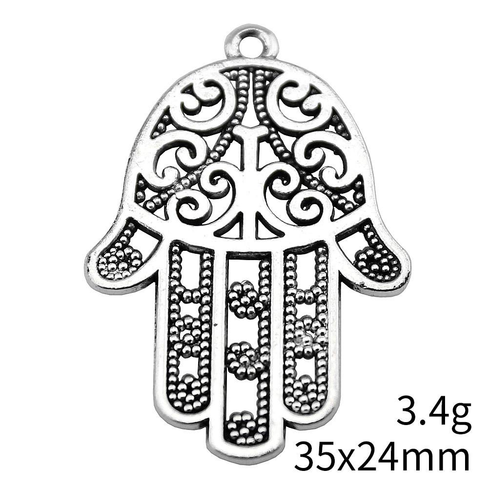 NewArrivals Charms For Necklace Hamsa Hand Talisman Amulet Charms Pendant Biz Phone Pendant