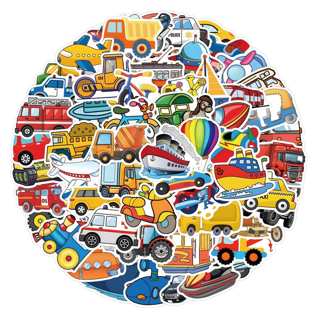 110pcs Suitcase Stickers Waterproof Stickers Scooter Computer Tablet Cartoon Decoration