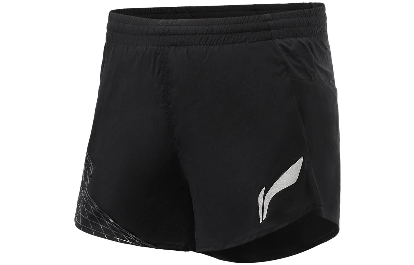 Li Ning Running Collection Casual Shorts Women s Black Moderate AKSR320-2 XXL