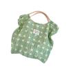 Summer Plaid Large-capacity Shoulder Bag Portable Tote Bag Shopping Bag Rope Shoulder Bag Women