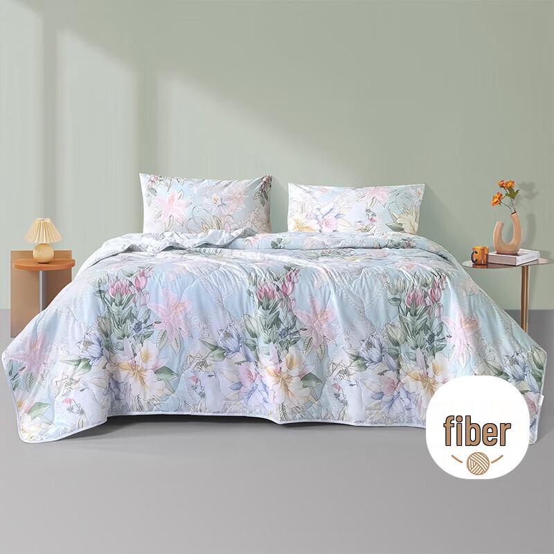 Fuanna Antibacterial Machine Washable Summer Cooling Quilt Double 203x229cm