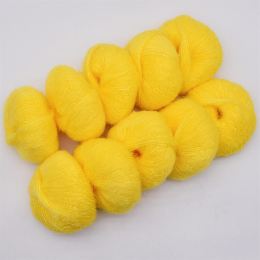 6pcs 150g/5.28oz Mohair Yarn Blend - Ultra Soft Luxury Yarn for Knitting & Crochet DIY Recycled Cotton Yarn for Home Decor Craft Raffia Yarn Supplies