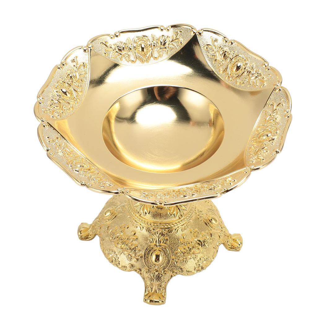 Europn   Fruit Tray Metal Zinc Alloy Snack Nut Food Serving Storage Rack Dining Table Decor S