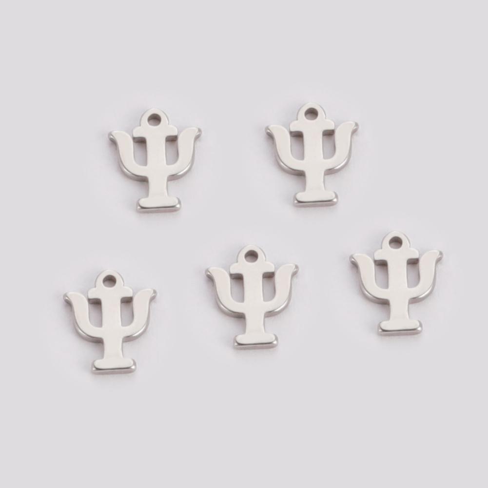 Teamer Stainless Steel Charms DIY Jewelry Making Question Mark At Dollar Sign Mini Charms Bracelet Necklace Handmade Accessories