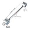 Adjustable Door Hinge Repair Tool Jig Repair Gap Hole Wrench for Door Hinge Adjustment Tool