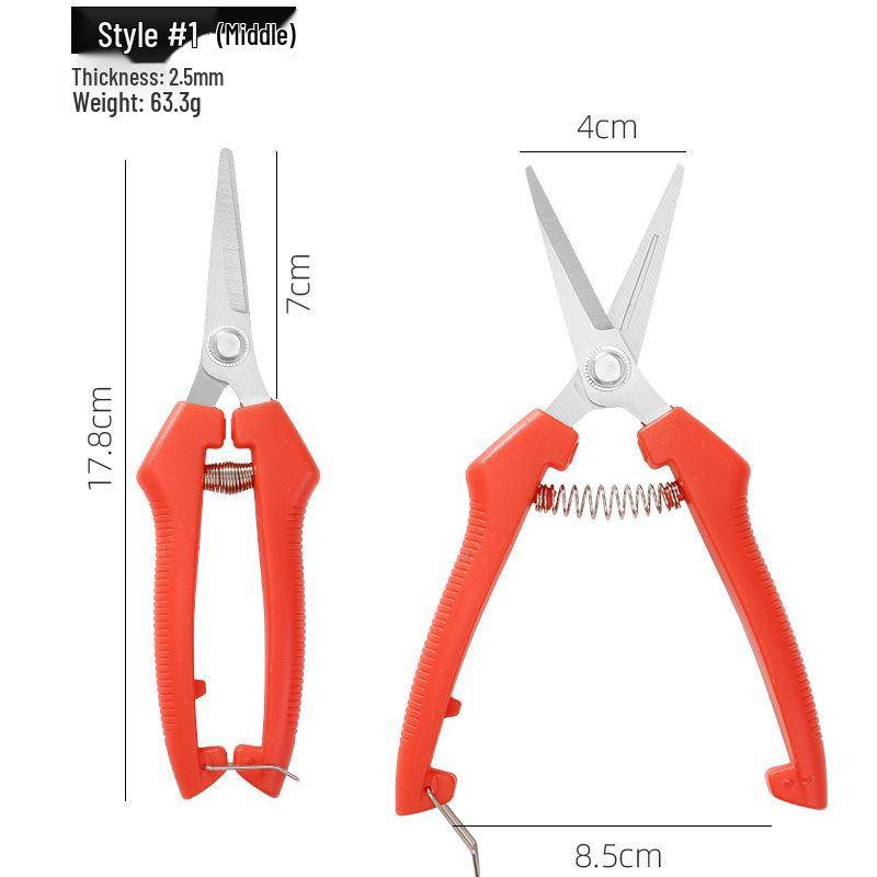 Straight Head Garden Pruning Shears for Fruit, Vegetable, and Flower Cutting