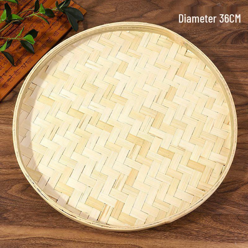 DIY Bamboo Weaving Kit: Small Round Winnowing Basket for Children's Creative Projects and Kindergarten Activities