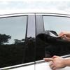 For Benz ML W164 2006-2011 Glossy Black PC Material Window Column Car Door Center B C Pillar Post Cover Trim Car Accessories