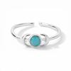 Glowstone Anillos Moon Sun Rings Elegant Women Vintage Gold Color Stainless Steel Mini Sunflower Ring Jewelry Christmas Gifts
