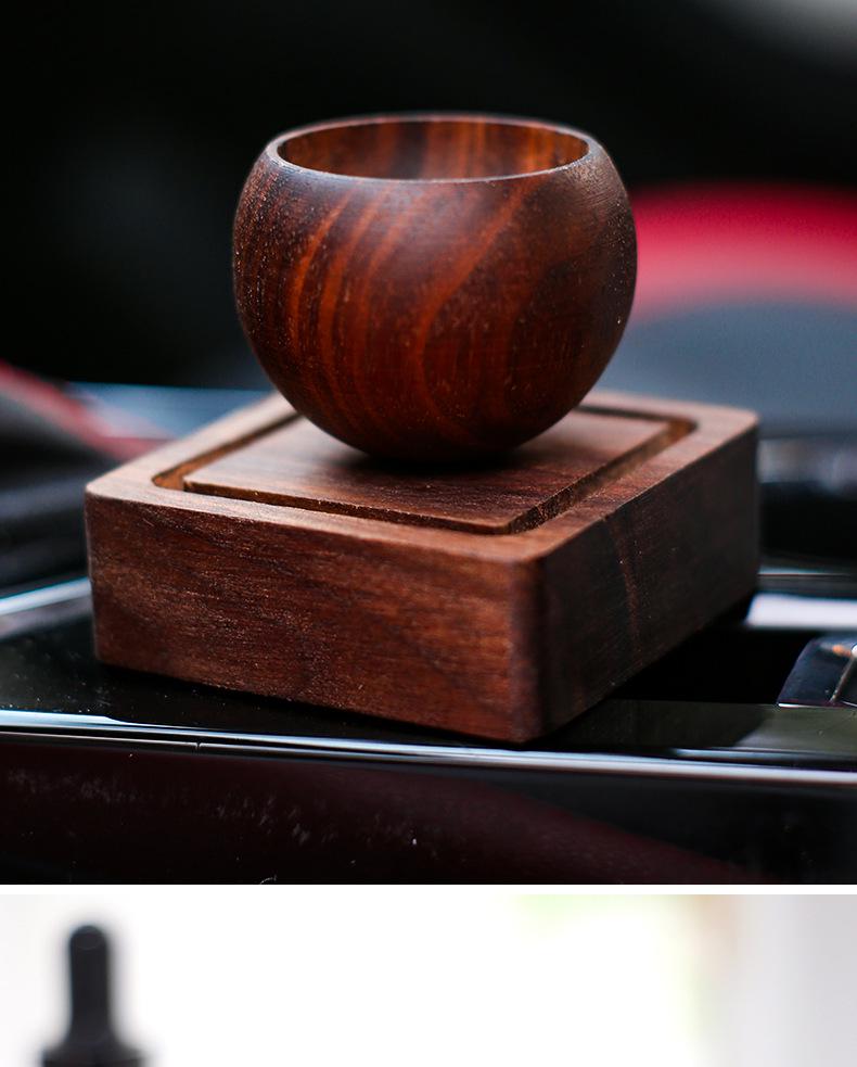 Solid Wood Round Egg Aroma Diffuser - Essential Oil, Scentless & Long-Lasting for Bedroom & Living Room Decor